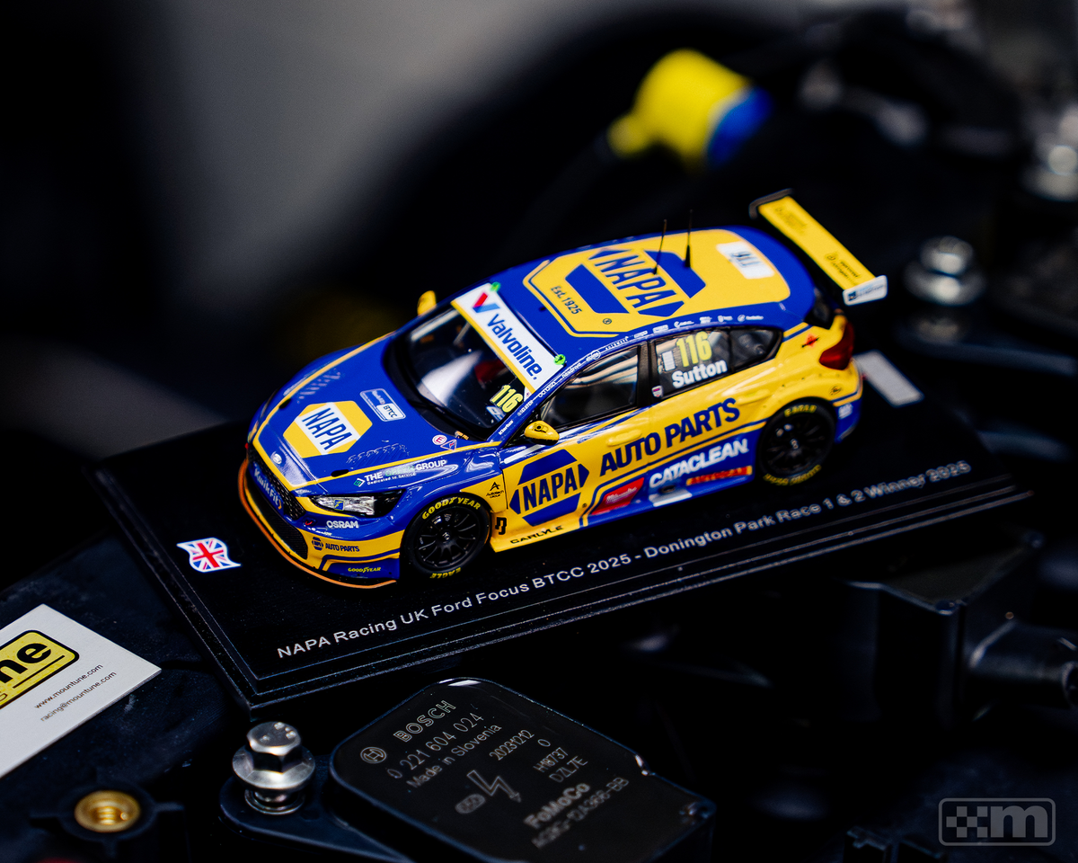 NAPA Racing UK No.116 Ford Focus BTCC 2025 - Donington Park Race 1 & 2 Winner 2025 Ashley Sutton