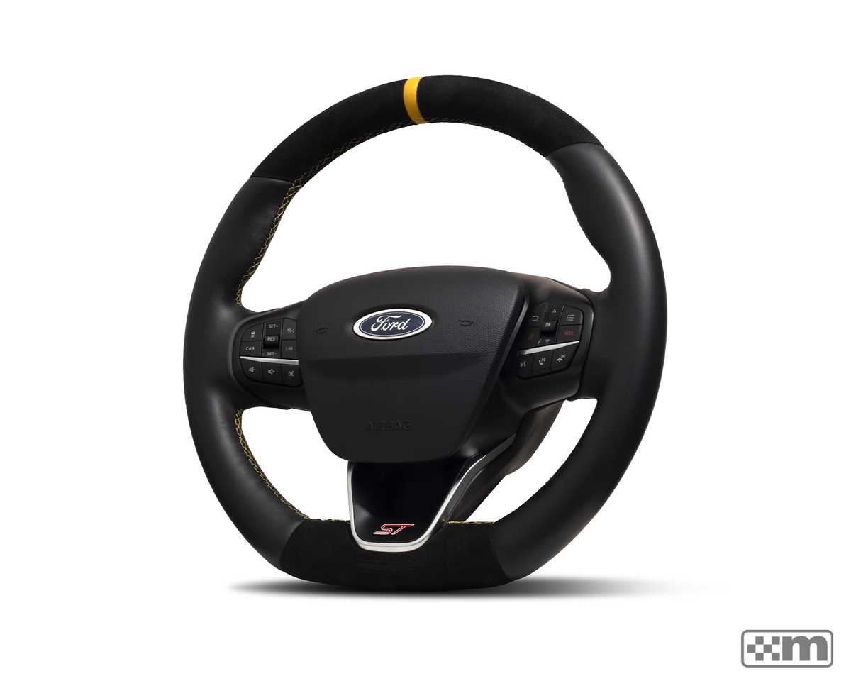 mountune Retrimmed Steering Wheel [Mk4 Focus ST/ MK8 Fiesta ST/ Puma ST]