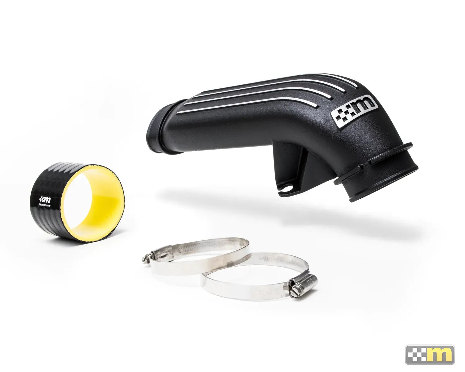 Universal 3" Cold Air Intake Kit – Red Filter & Black Aluminum Pipe – Induction Hose System